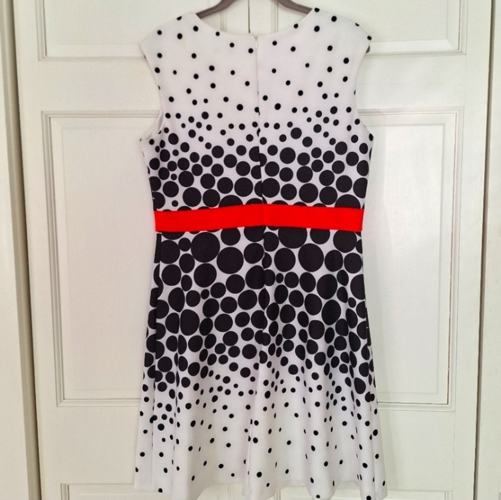Sandra Darren fit & flare polka dot dress - Picture 3 of 6